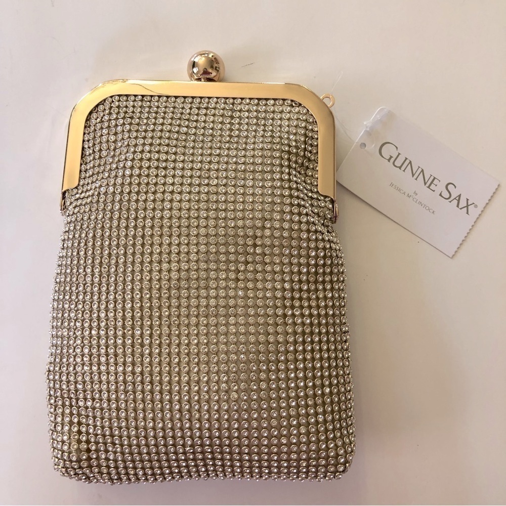 Gunne Sax by Jessica McClintock Joanna Lt Gold Clutch Bag